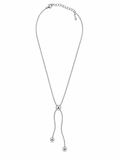 Dainty Chain Knot Necklace - Silver