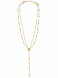 Layerd Pave Star Necklace