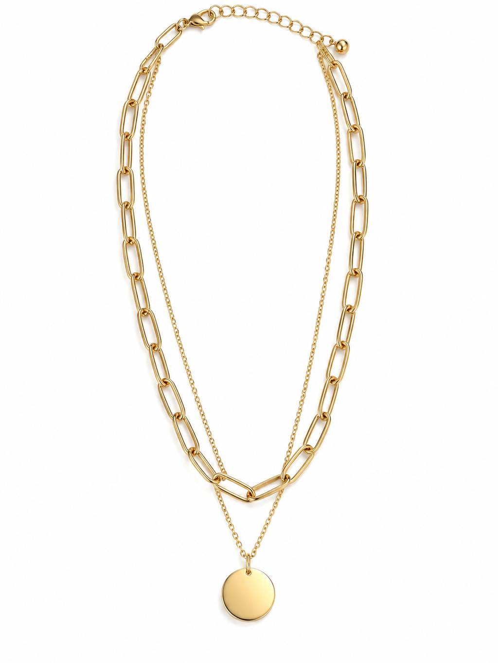 Chain coin Pendant necklace