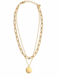 Chain coin Pendant necklace