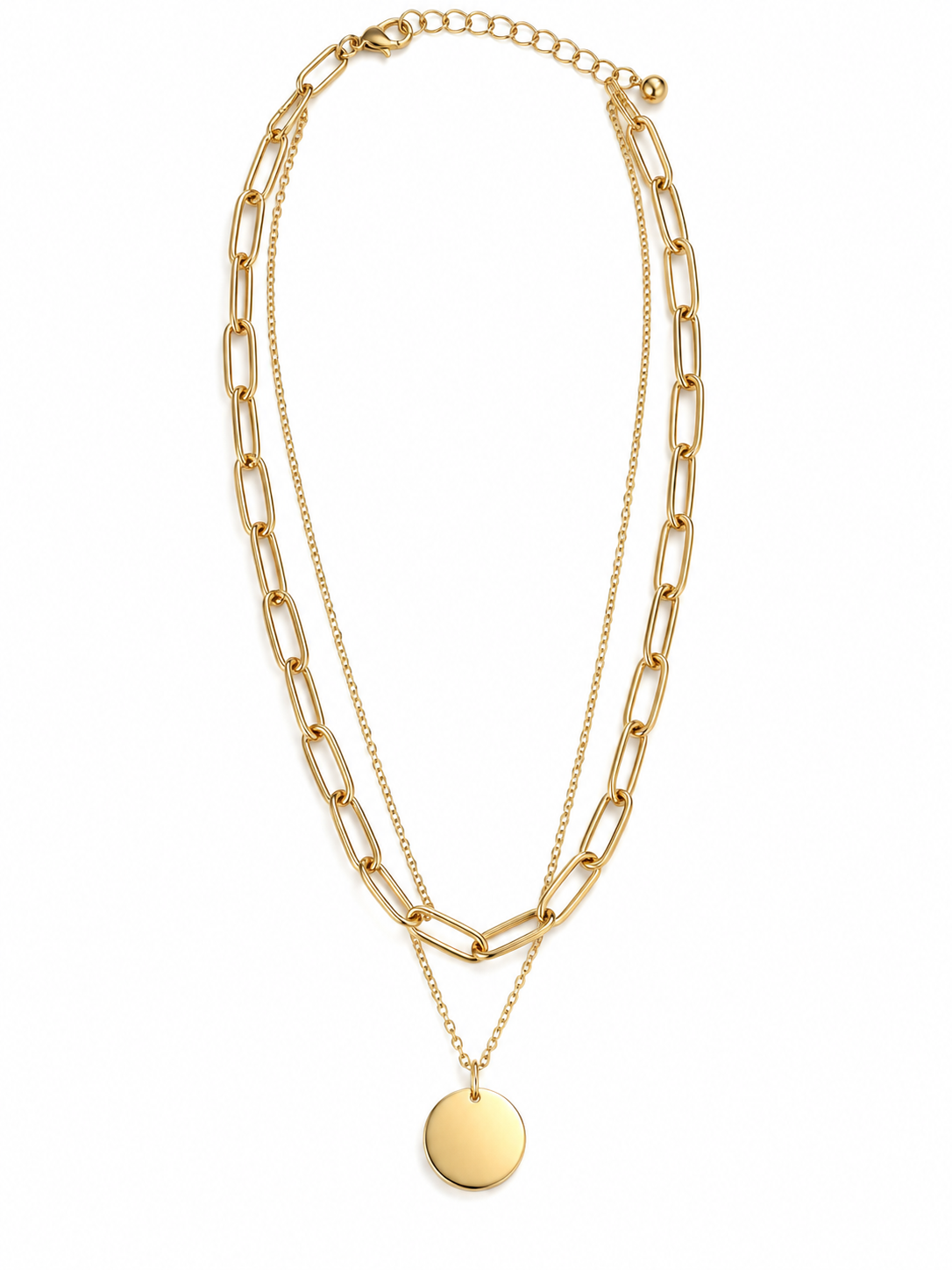 Chain coin Pendant necklace