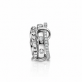 Mixed Linked Dainty Band Rings Set - Silver