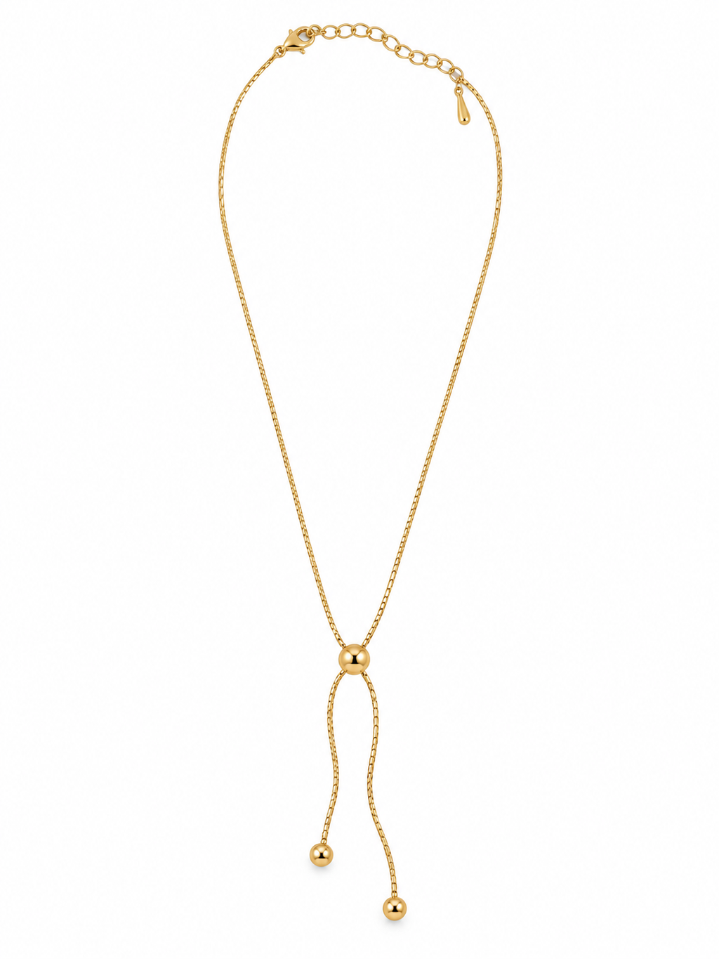 Dainty Chain Knot Necklace - Gold