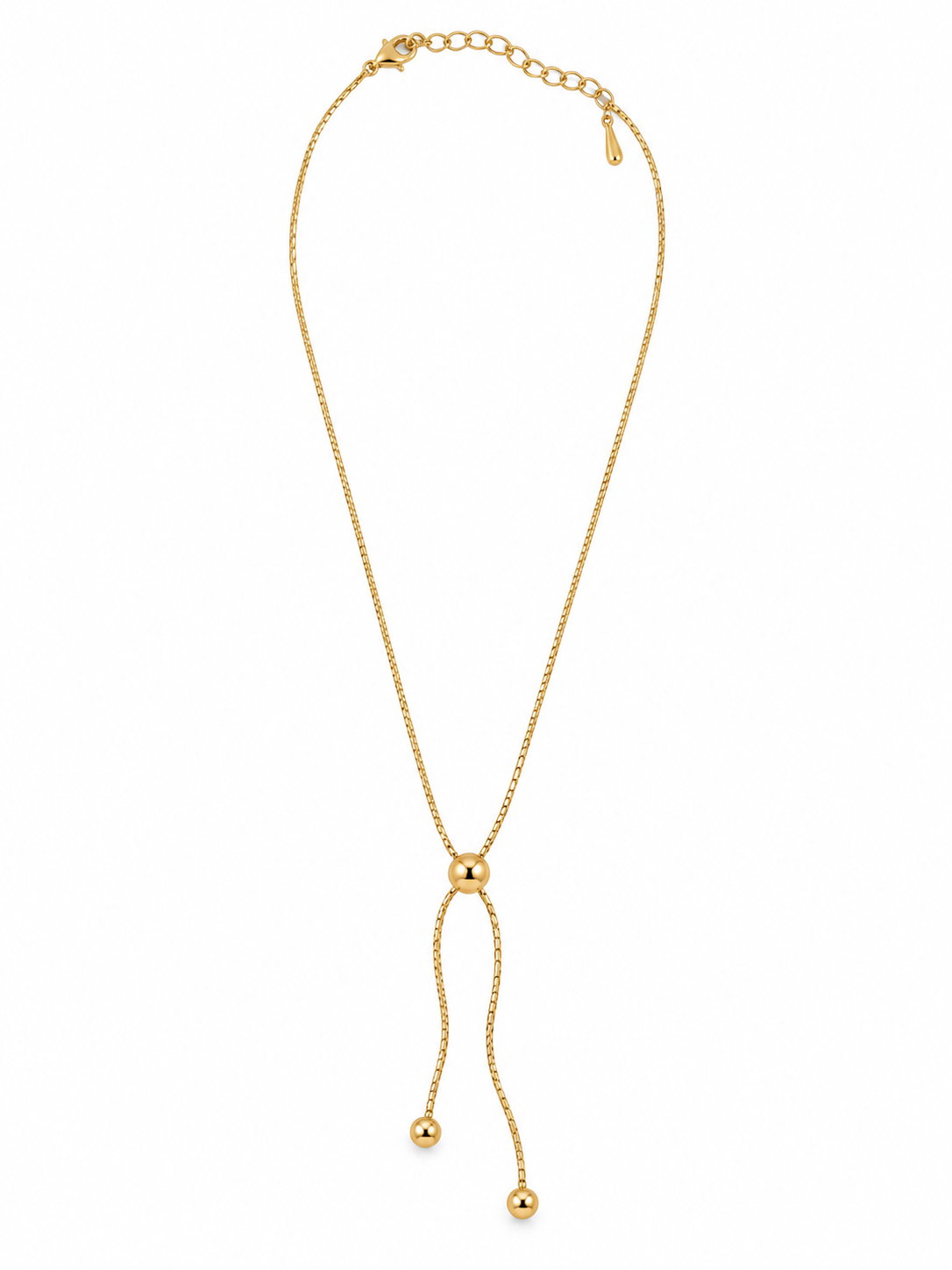 Dainty Chain Knot Necklace - Gold