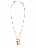 Stainless Steel Double Circle Pendant Necklace