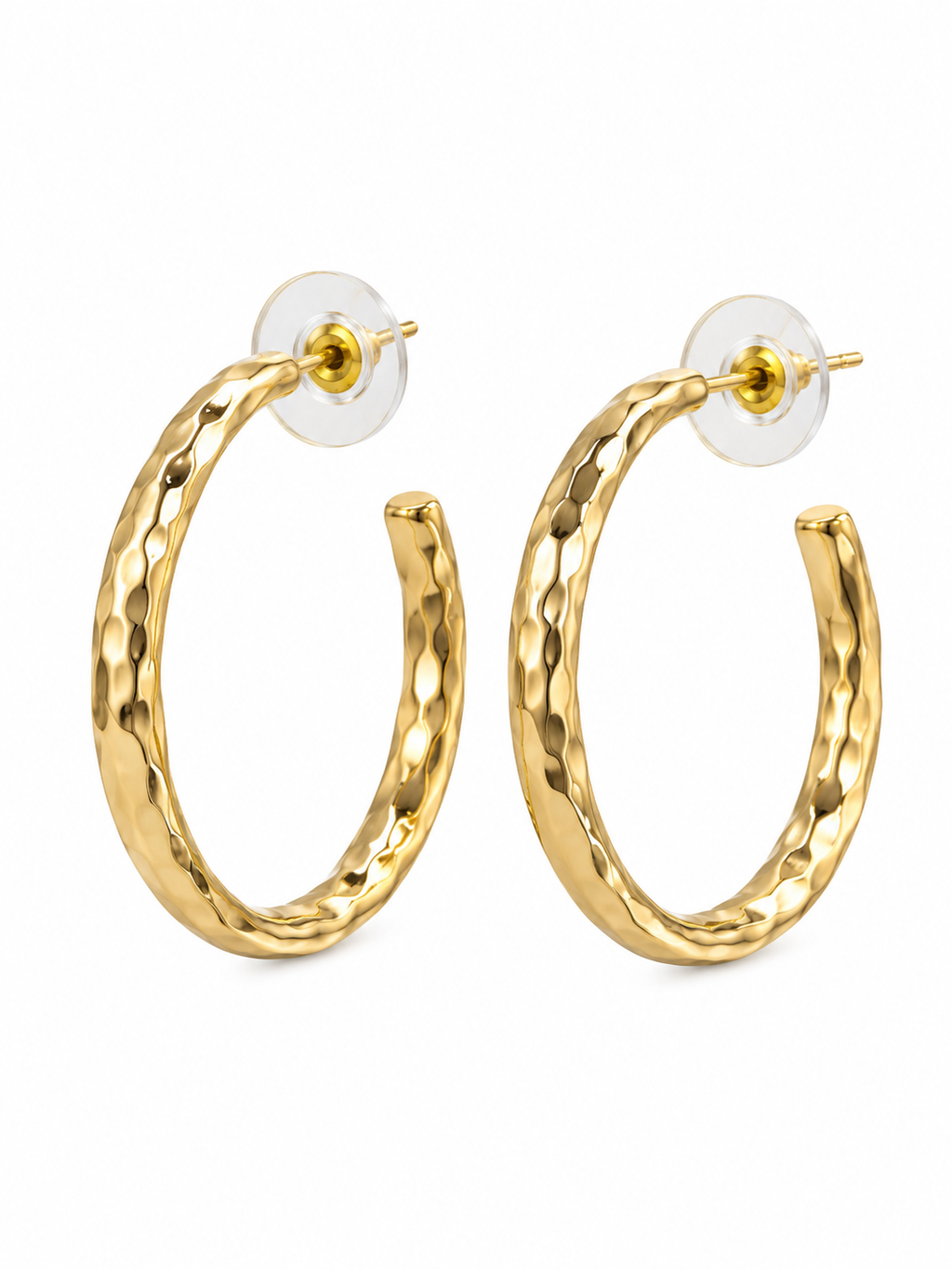 18k Gold Dipped Hoops